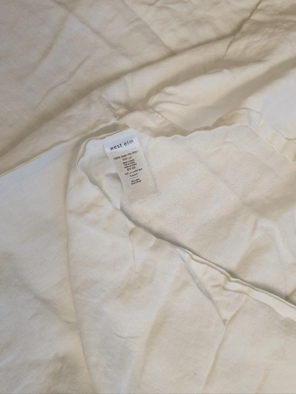 West Elm Signature Tencel Linen King Pillowcases - Set of 2 20x40 26x26